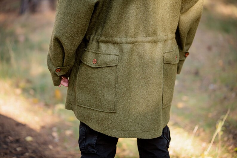 Wool Anorak WW2 Jacket Loden Wool Bushcraft Jacket Etsy