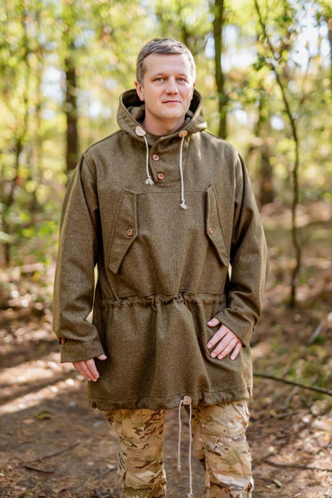 Traditional Woolen Anorak - Outdoor Jacket - Rover - Etsy