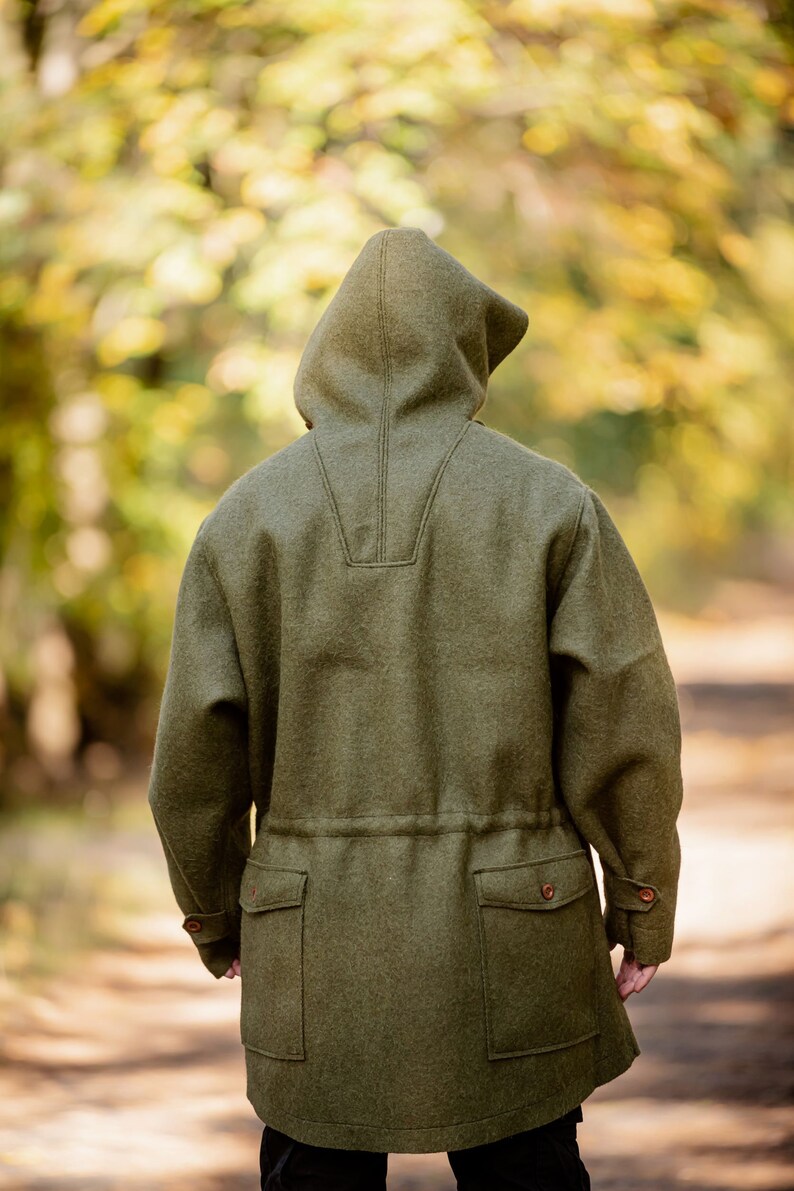 Wool Anorak WW2 Jacket Loden Wool Bushcraft Jacket Etsy