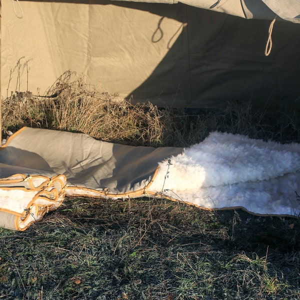 Śpiwór Viking - Śpiwór średniowieczny - Śpiwór - Śpiwór futrzany - Śpiwór Bushcraft