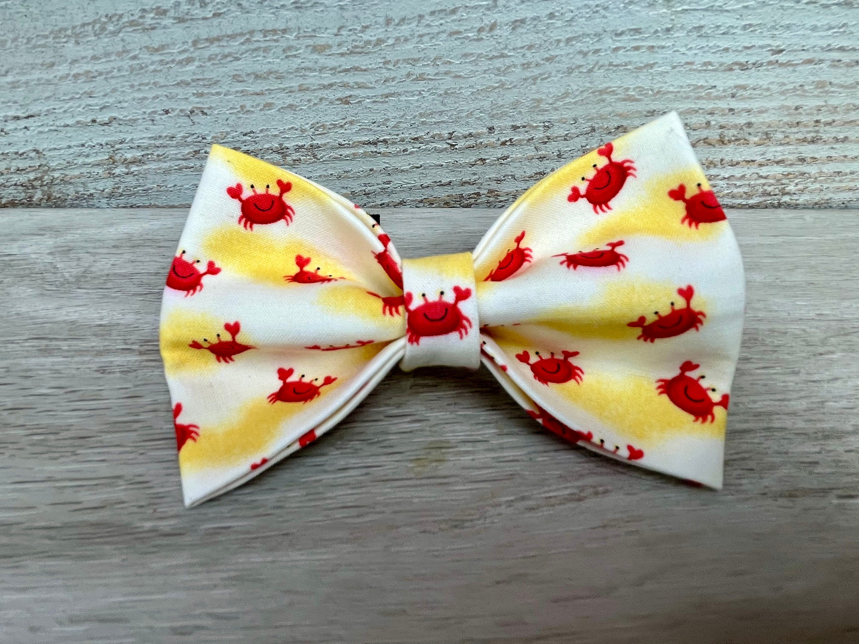 bow tie, dog bow tie, cat bow tie, summer bow tie, crab bow tie,