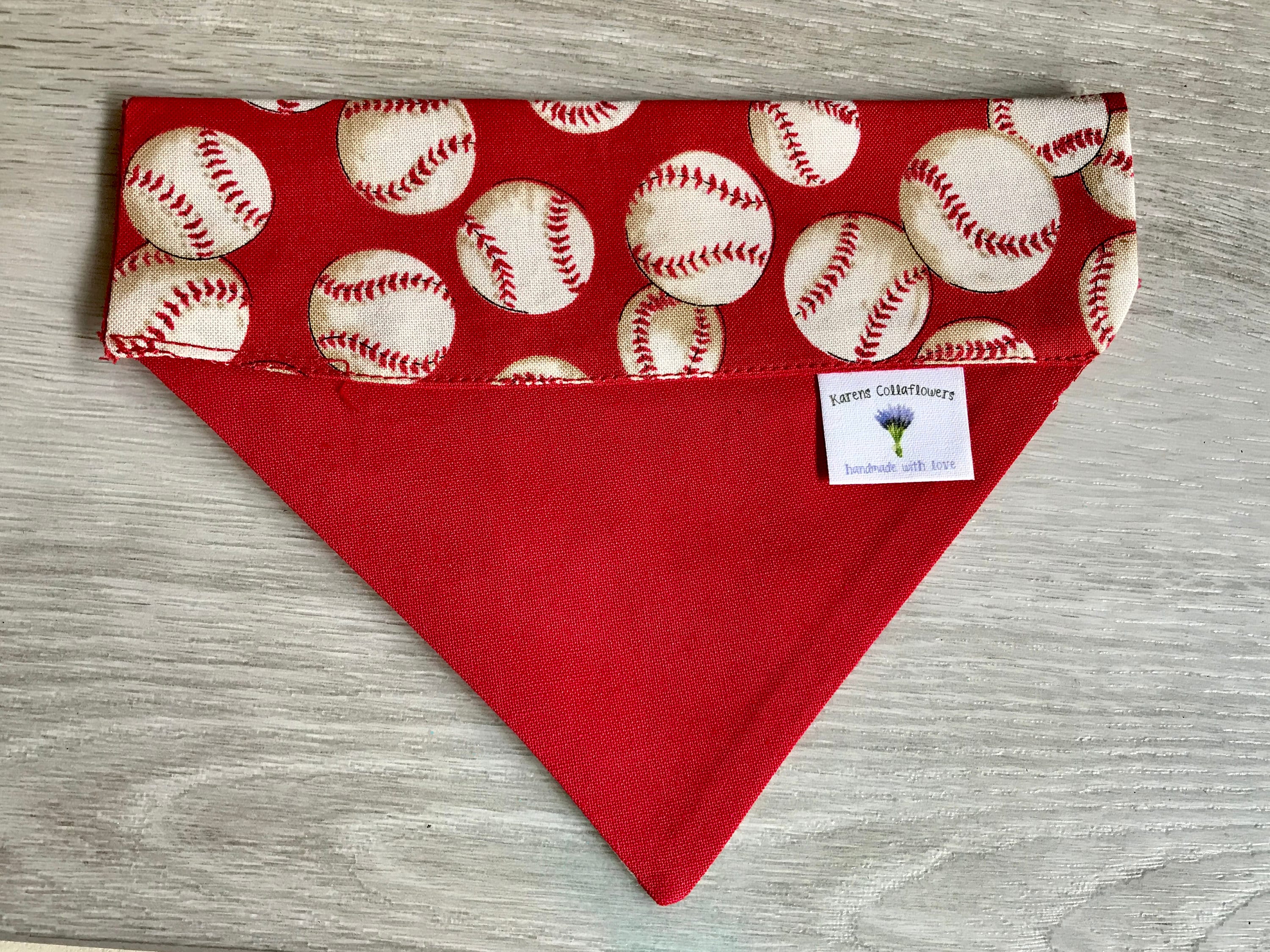 Personalized Dog Bandana Cat Bandana Baseball Bandana Dog Etsy
