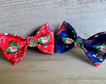 bow tie, dog bow tie, cat bow tie,Phillies Mascot, bow tie, Phila Phillies bow  tie,