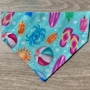personalisiertes Hundehalstuch / Katzenhalstuch, Sommerhalsband, über den Kragen Bandana, Strandbandana, Strandspaßbandana, Hundehalsband, Halsbandzubehör