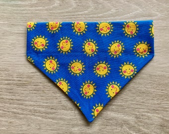 Personalized dog/cat bandana, summer bandana, over the collar bandana, dog scarf, cat scarf, sun bandana,