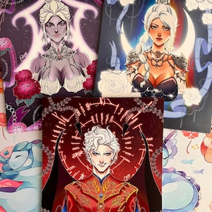 Baldur&#39;s Gate 3 Character Print: Shadowheart, Astarion, Lae&#39;zel, Minthara, Gale, Wyll, Karlach