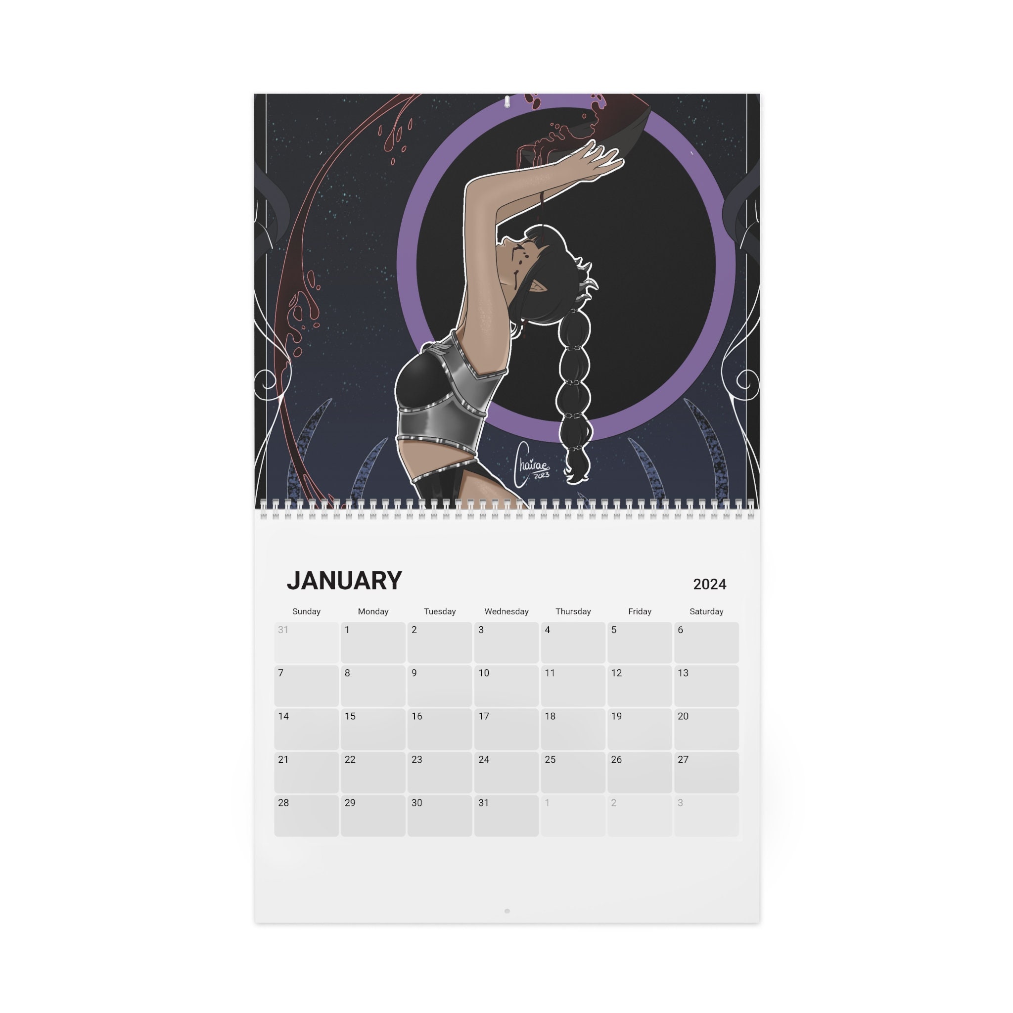 Baldur's Gate 3 Calendar 2024 Shadowheart Calendar Minthara Calendar  Karlach Calendar Alfira Calendar - Etsy