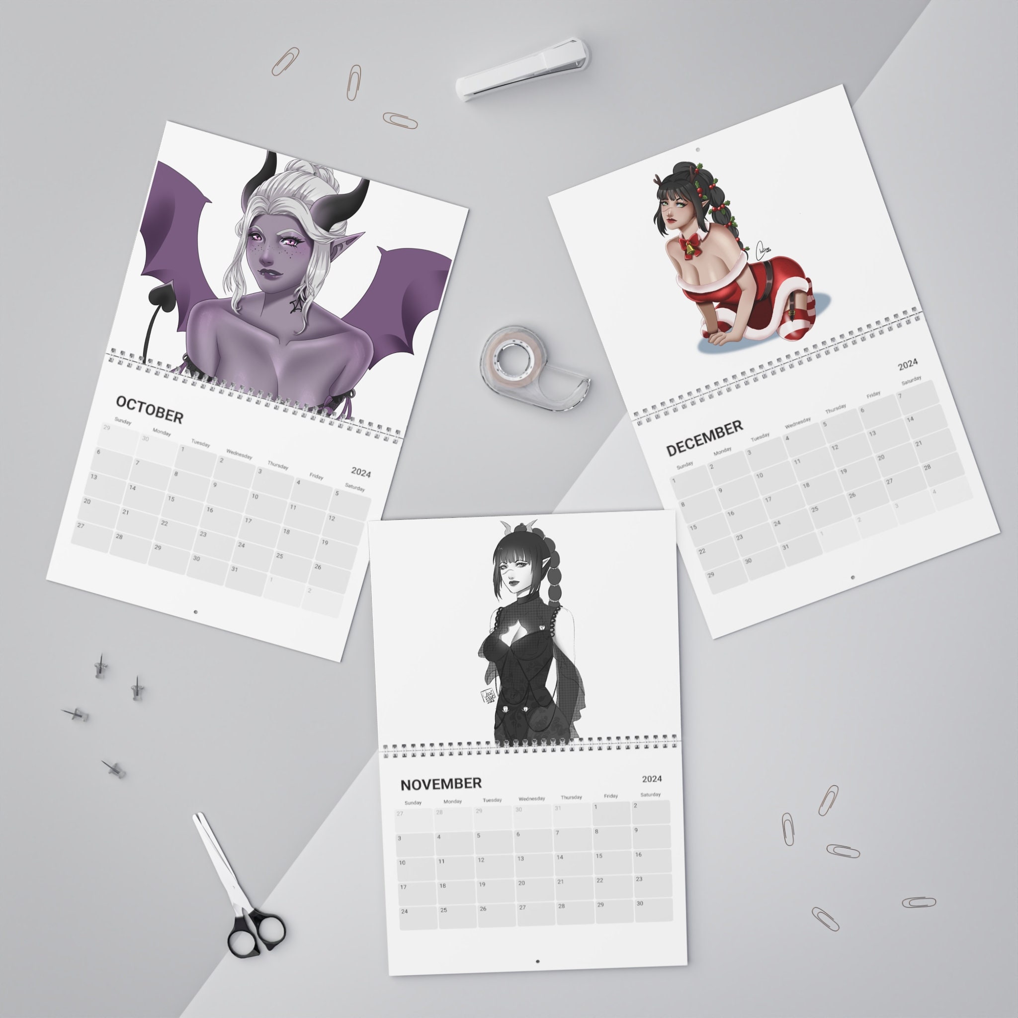 Baldur's Gate 3 Calendar 2024 Shadowheart Calendar Minthara Calendar  Karlach Calendar Alfira Calendar - Etsy