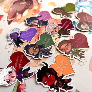 Baldur&#39;s Gate 3 Stickers: Astarion, Karlach, Shadowheart - Gamer Gift