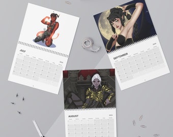 Baldur's Gate 3 Calendar 2024 Shadowheart Calendar Minthara Calendar  Karlach Calendar Alfira Calendar - Etsy