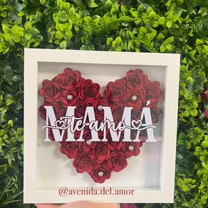 Presente de Dia das Mães - Regalos Para El Día De Las Madres - Shadowbox Personalizado
