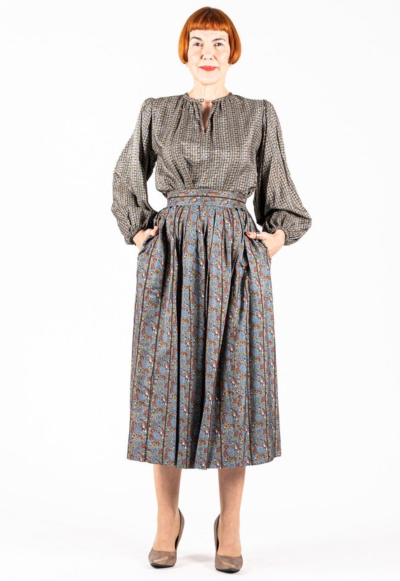 Buy Vintage 70s - 80s Yves Saint Laurent YSL Rive Gauche Silk