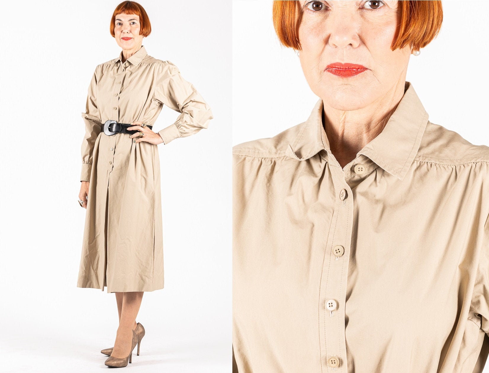 Vintage 70s - 80s Yves Saint Laurent YSL Rive Gauche Beige Vintage 70s - 80s Yves Saint Laurent YSL Rive Gauche Beige