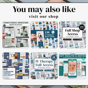Functional Medicine Social Media Template Naturopath Marketing Gut Health Bundle Canva Editable Holistic Medicine Instagram Post Wellness image 11