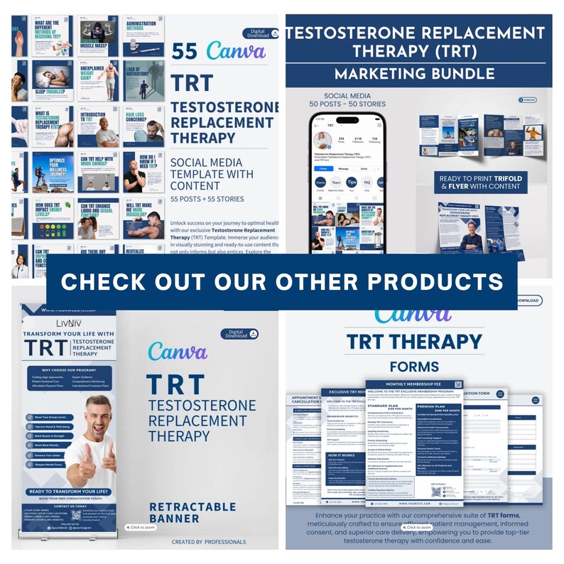 Testosterone Brochure Men Health Pamphlet Testosterone Template Male ...