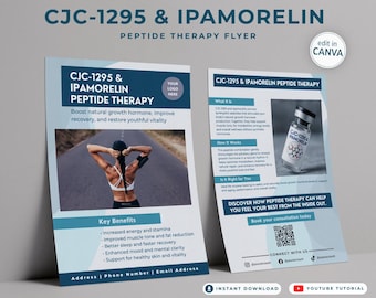 Peptide Therapy Flyer: CJC-1295 & Ipamorelin (Digital Download)