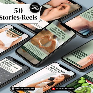 Editable Functional Medicine social media post bundle for health clinics. Includes ready-to-use Canva designs for educational, promotional, and patient engagement content. Ideal for naturopathic doctors, integrative wellness coaches, and clinics promoting Functional Medicine programs and services.