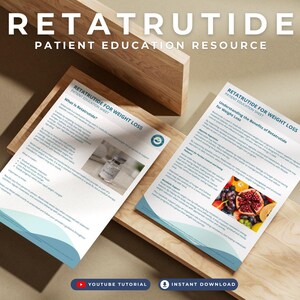 Retatrutide Patient Education Sheet Weight Loss Program Handout GLP 1 Treatment Guide for Clinics image 13
