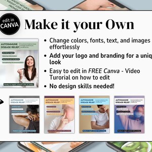 Functional Medicine Social Media Template Naturopath Marketing Gut Health Bundle Canva Editable Holistic Medicine Instagram Post Wellness image 5