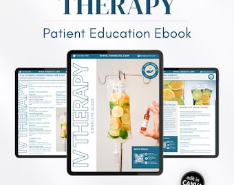 IV Vitamin Vorlage Ebook IV Therapie Kompletter Patientenführer Tropf Klient Edukationsbroschüre Wellness Klinik IV Hydratsein Einführungspaket