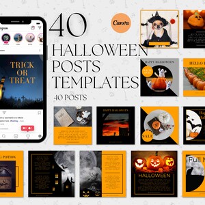 Page 6 - Free customizable Halloween Instagram post templates