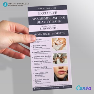 Service Package Card Spa Marketing