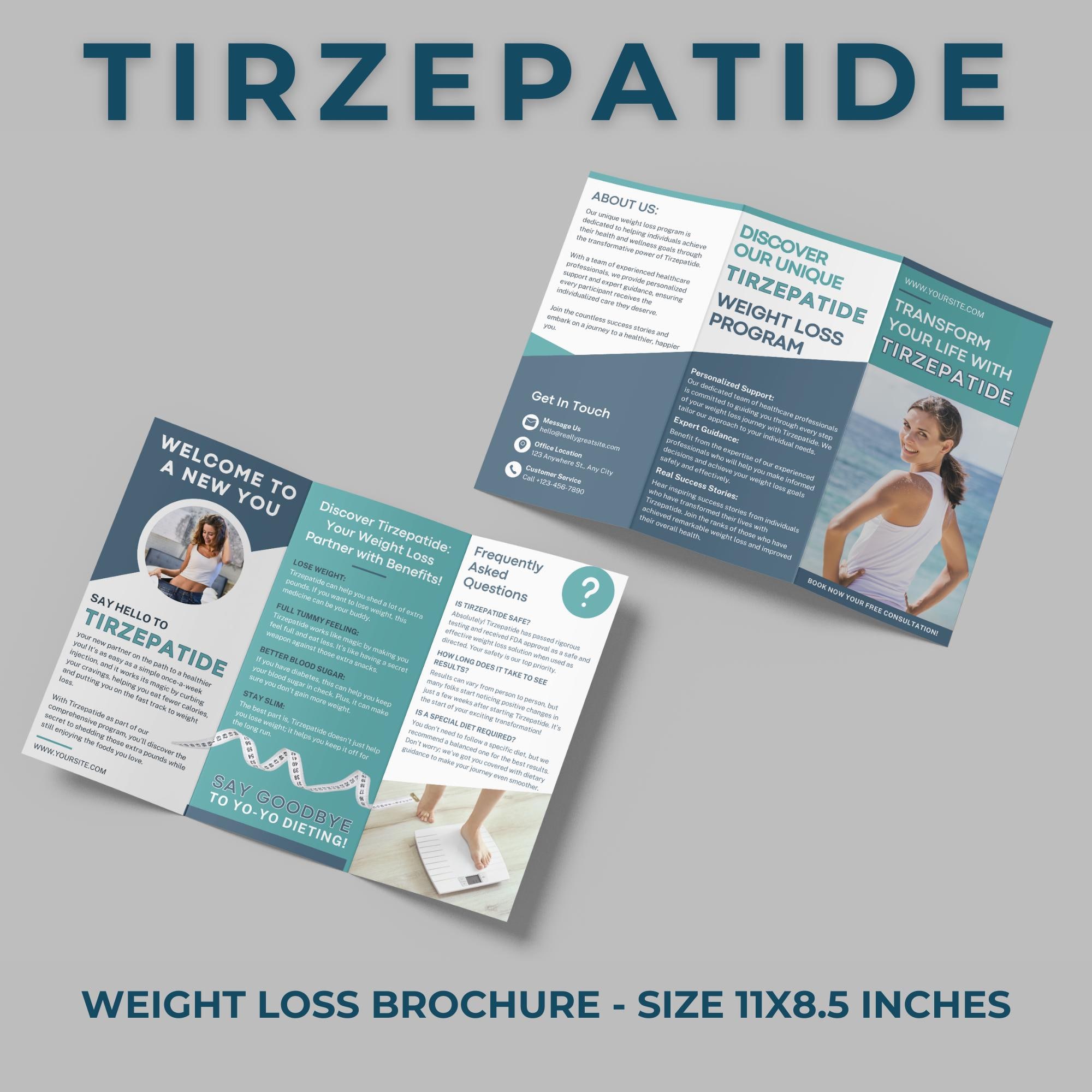 does select health cover tirzepatide Tirzepatide Brochure Weight Loss Trifold GLP-1 Template Clinic Weight Loss  Tools Metabolic Health Handout Fat Reduction Tips Wellness Plan