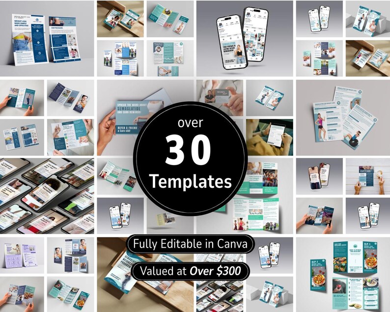 Weight Loss Template GLP 1 Marketing Bundle Retatrutide Flyer ...