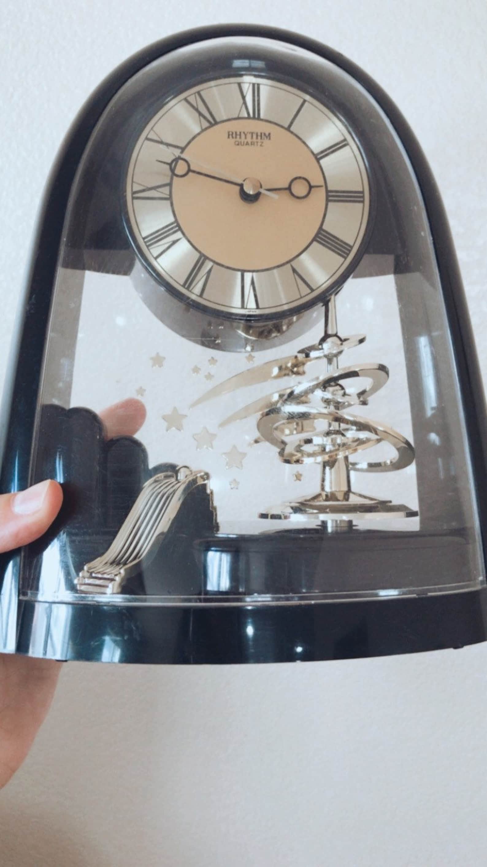Vintage Rhythm Quartz Clock Galaxy Rhythm Clock Etsy