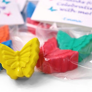 Butterfly Birthday Party Crayon Bags: Crayon Party Favors