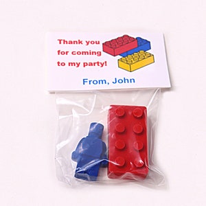 Building Brick Crayon Party Bags: Crayon Party Favors image 8