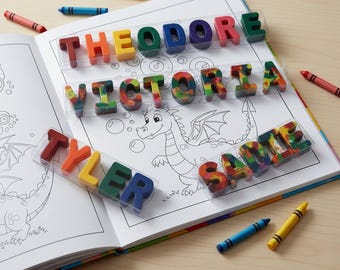 Name Crayons Clear Box