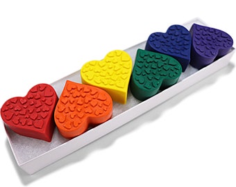 Heart Crayons: Unique Gift and Stocking Stuffer