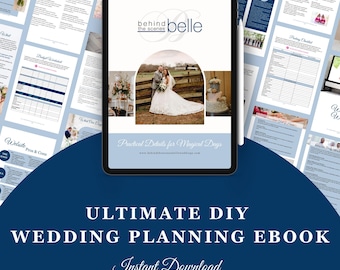 DIY Wedding Planner Ebook | Checklists, Budget Templates & Timelines | Digital Wedding Planning Guide