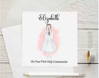 Personalised Communion Card