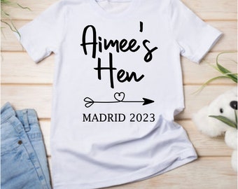 Personalised Hen T-shirt