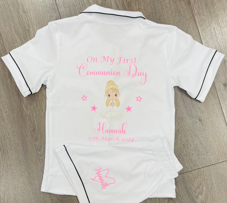 Personalised Communion Pyjama image 1