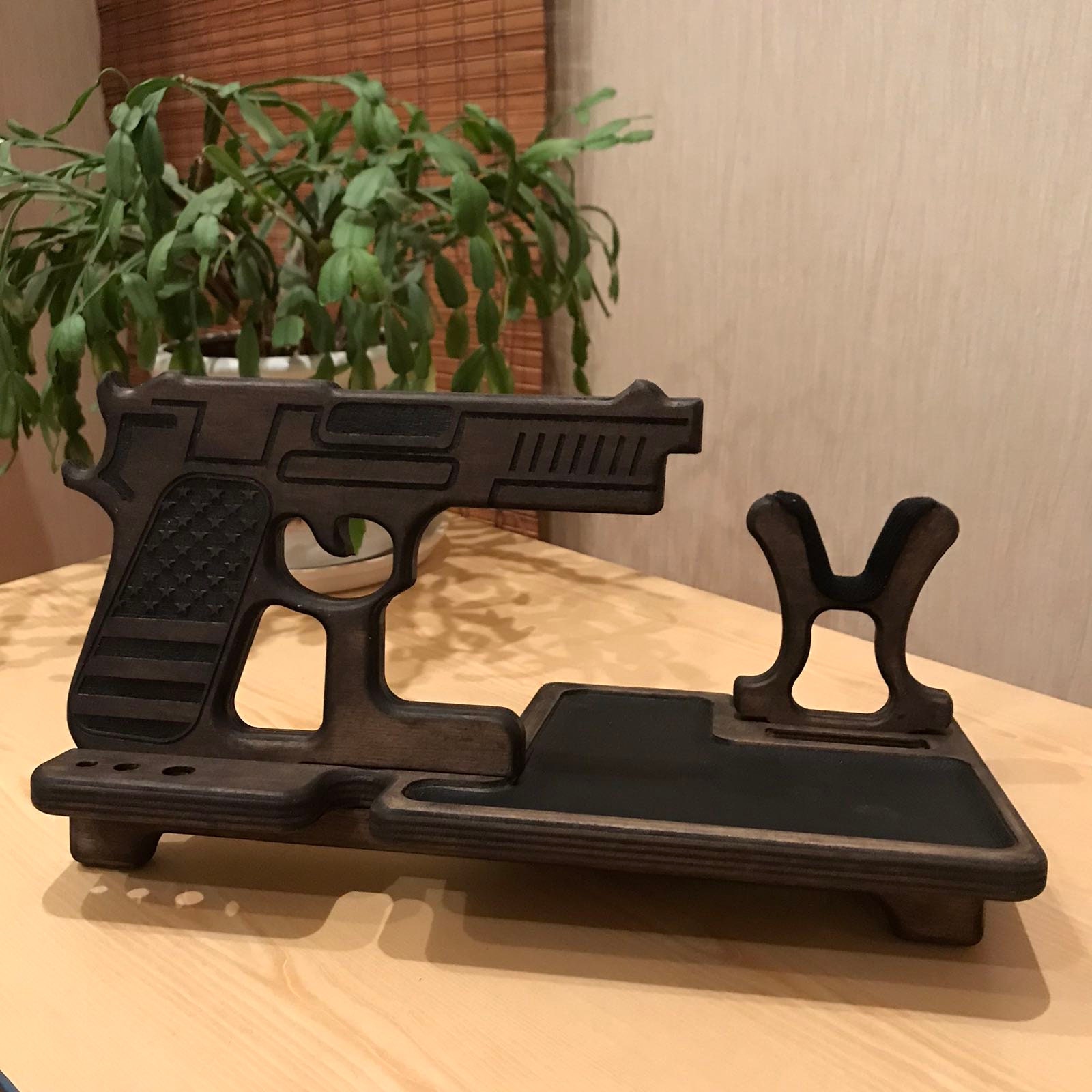 Gun lover gift. Gun gifts for men. Watch display Etsy