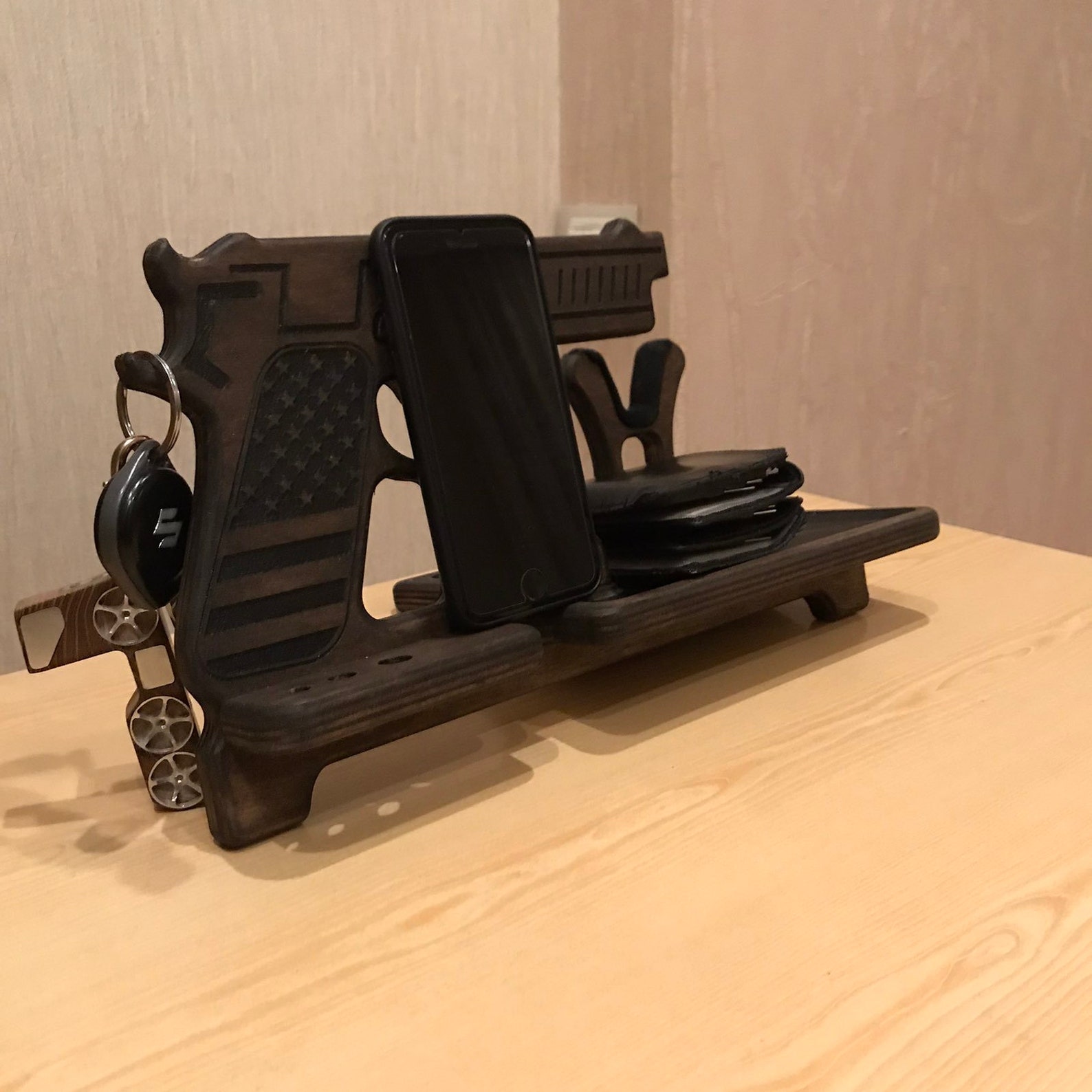 Gun lover gift. Gun gifts for men. Watch display Etsy