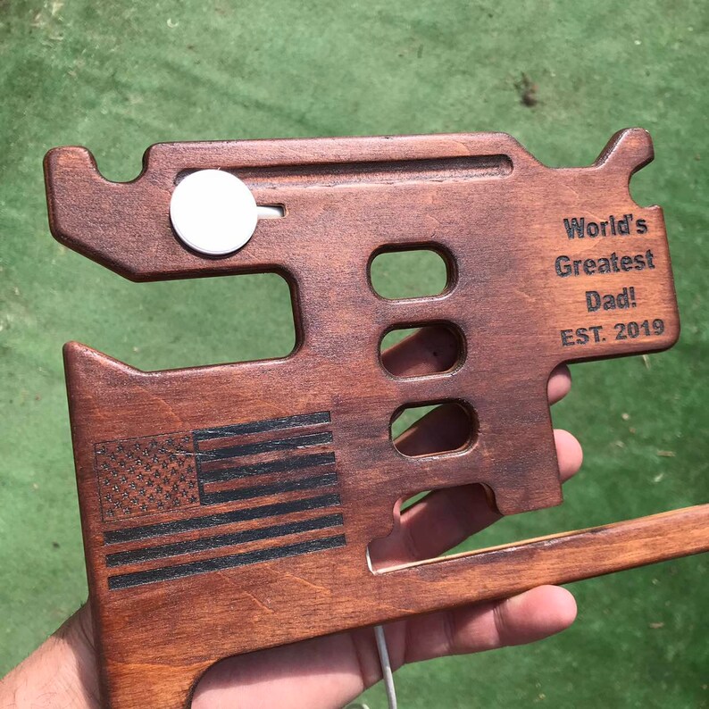 Nightstand Organizer With Gun Holder. Charging Station Iphone Etsy