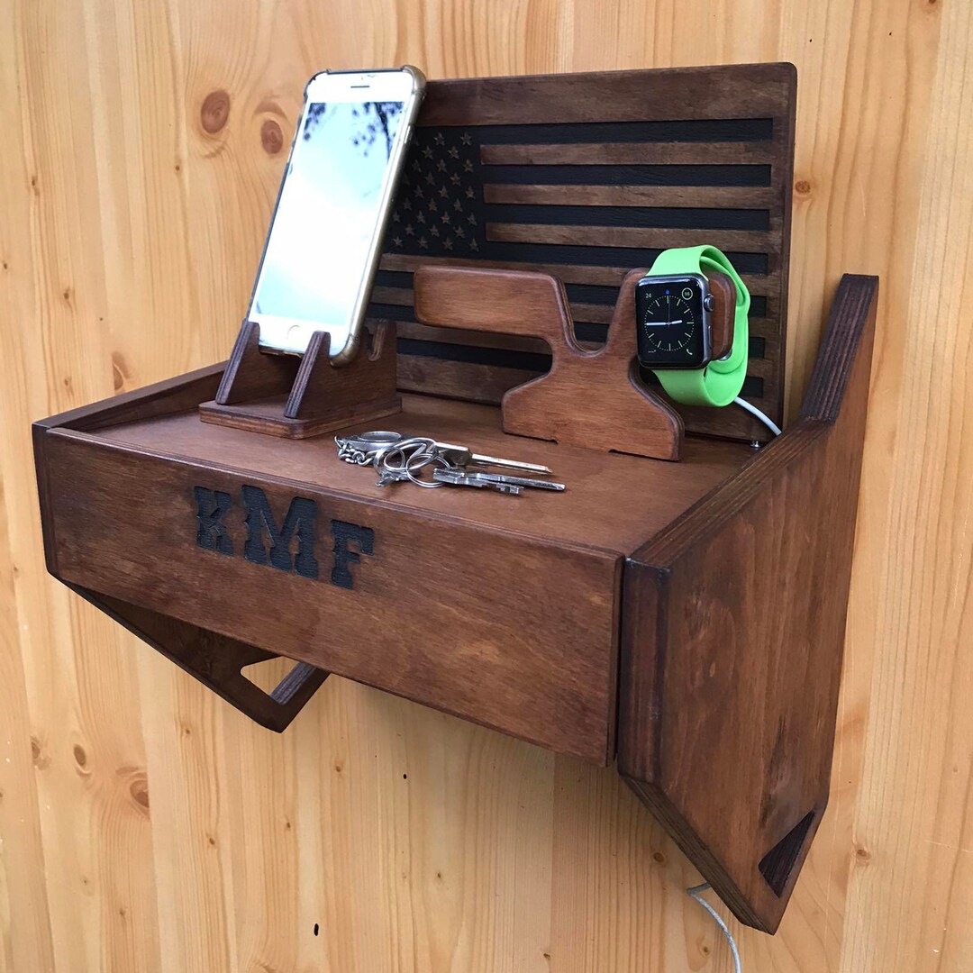 Floating Nightstand Gun Nightstand Holder Entryway Organizer Etsy