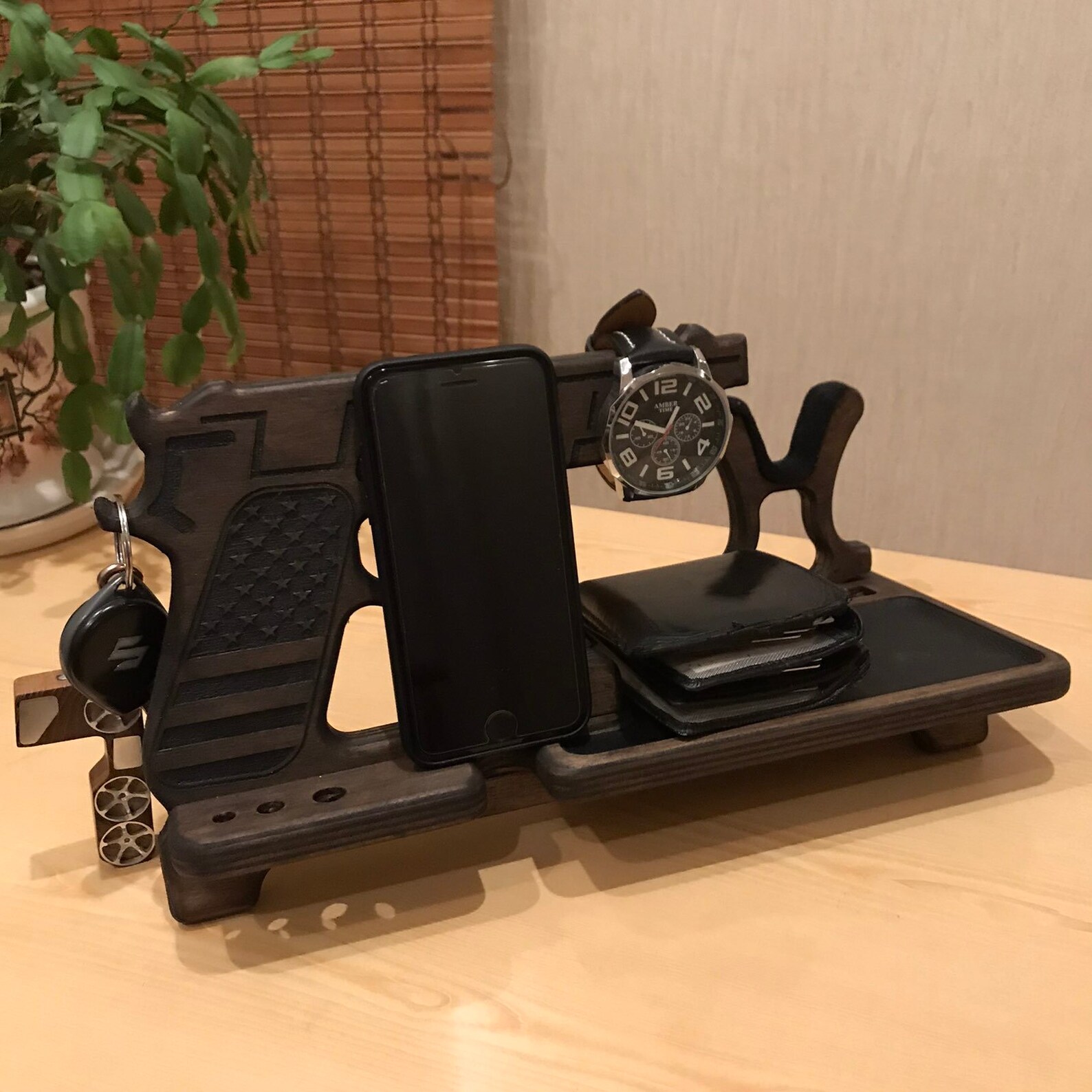 Gun lover gift. Gun gifts for men. Watch display Etsy