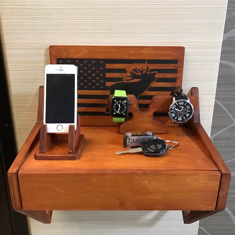 Hidden gun storage Concealment furniture Hanging nightstand Etsy