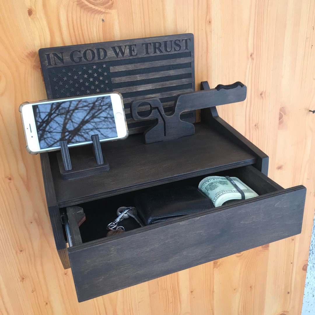 Hidden Gun Storage, Wall Mounted Gun Safe. Law Enforcement Gift, Gun Gift Etsy