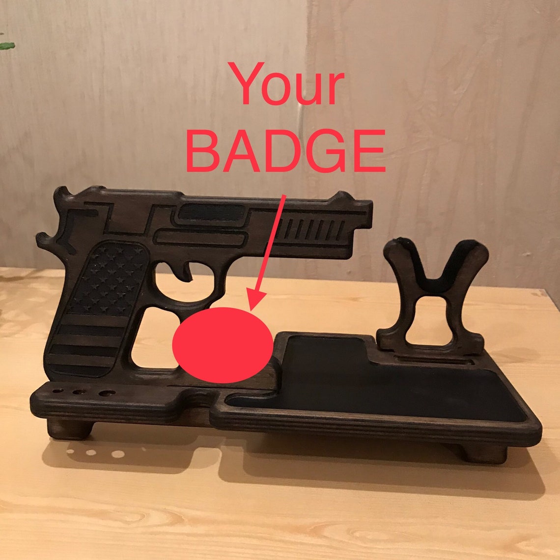 Gun lover gift. Gun gifts for men. Watch display Etsy