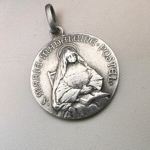 Vintage Saint Marie-madeleine Postel Medal, Religious Medal, 800 Silver ...