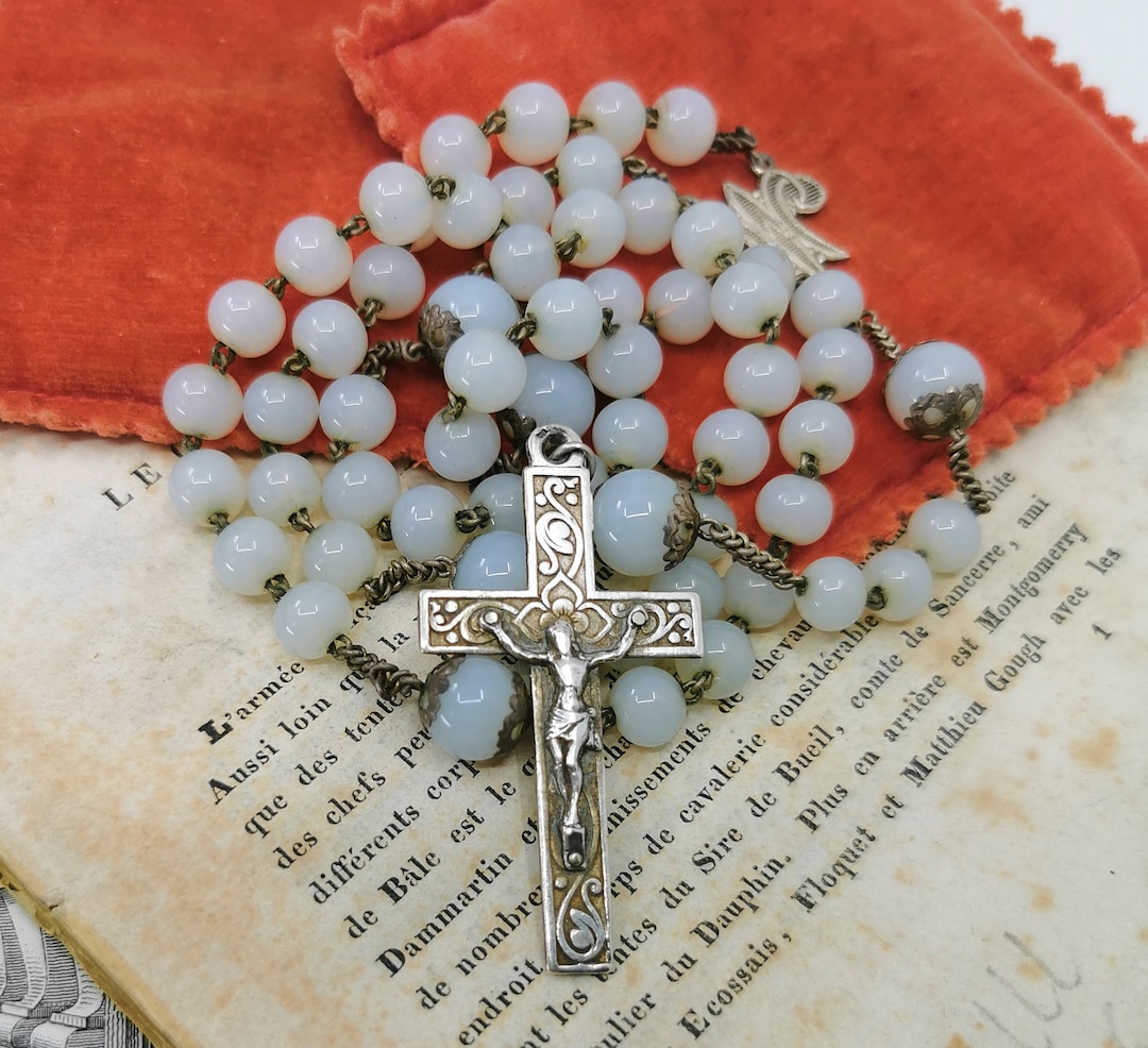 Pendentif Cœur Ancien En Pierre De Jaspe Verte - Vintage, Ancien Stock - Provenance France