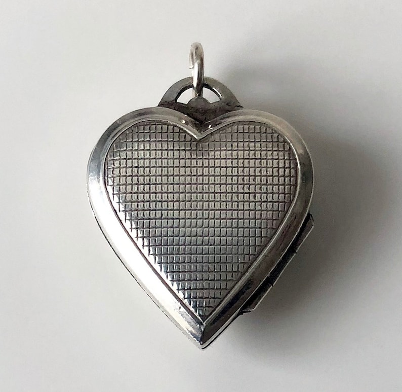 Miniature Heart Keepsake Locket Sterling Silver Locket Petite Heart Shaped Locket