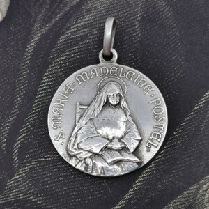 Vintage Saint Marie-madeleine Postel Medal, Religious Medal, 800 Silver ...