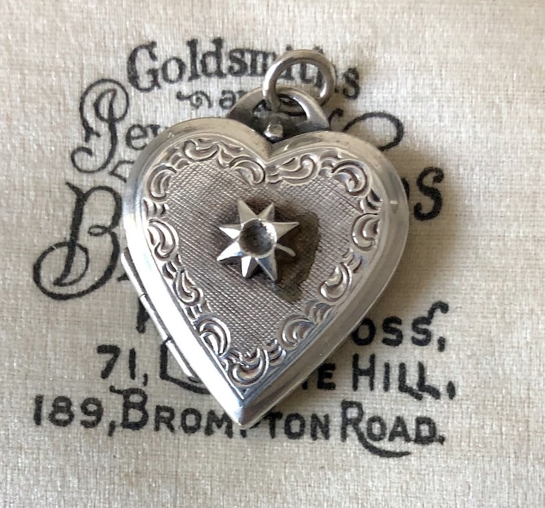 Miniature Heart Keepsake Locket Sterling Silver Locket Petite Heart Shaped Locket